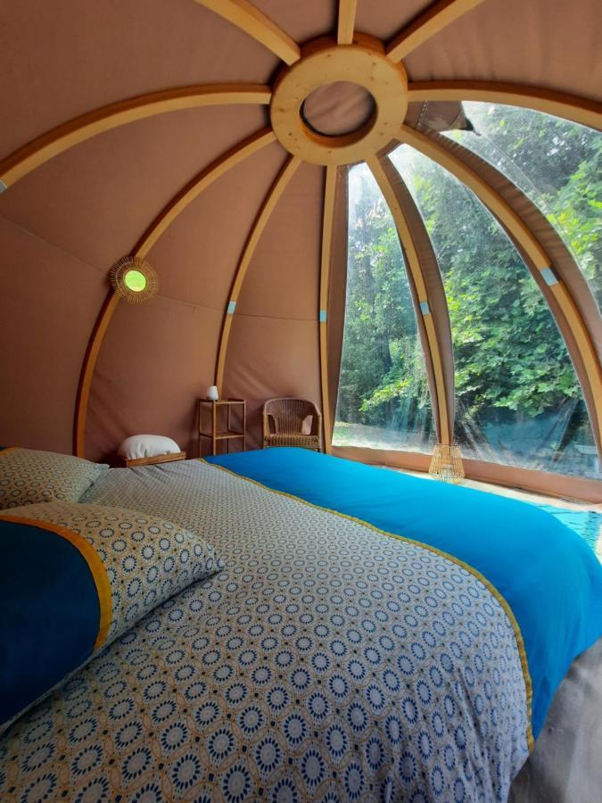 La Wigwam Bleu Du Domaine Du Pas De L'Ane Hotel Mios Eksteriør billede