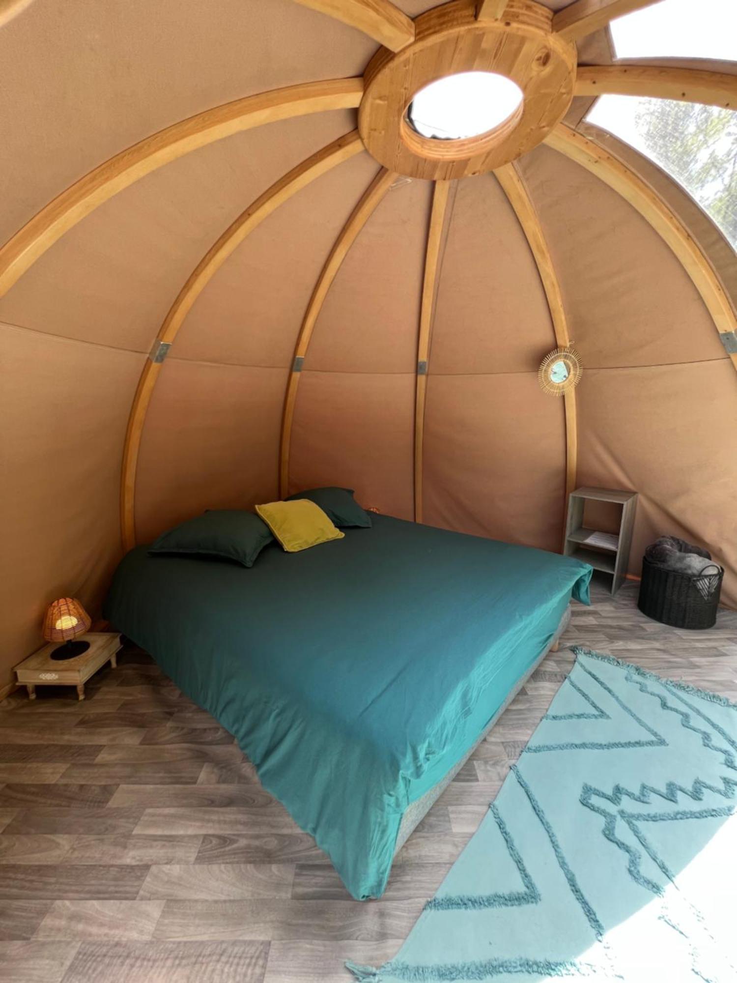La Wigwam Bleu Du Domaine Du Pas De L'Ane Hotel Mios Eksteriør billede